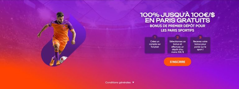 TonyBet Casino bonus sport
